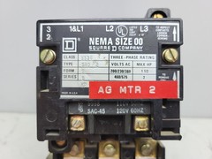 Square D 8536-SA0-12 Nema Size 00 Motor Starter Form S Series B B4.15 Relay