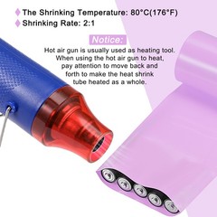 Battery Wrap 30mm Flat 8ft PVC Heat Shrink Tube Wraps Pink