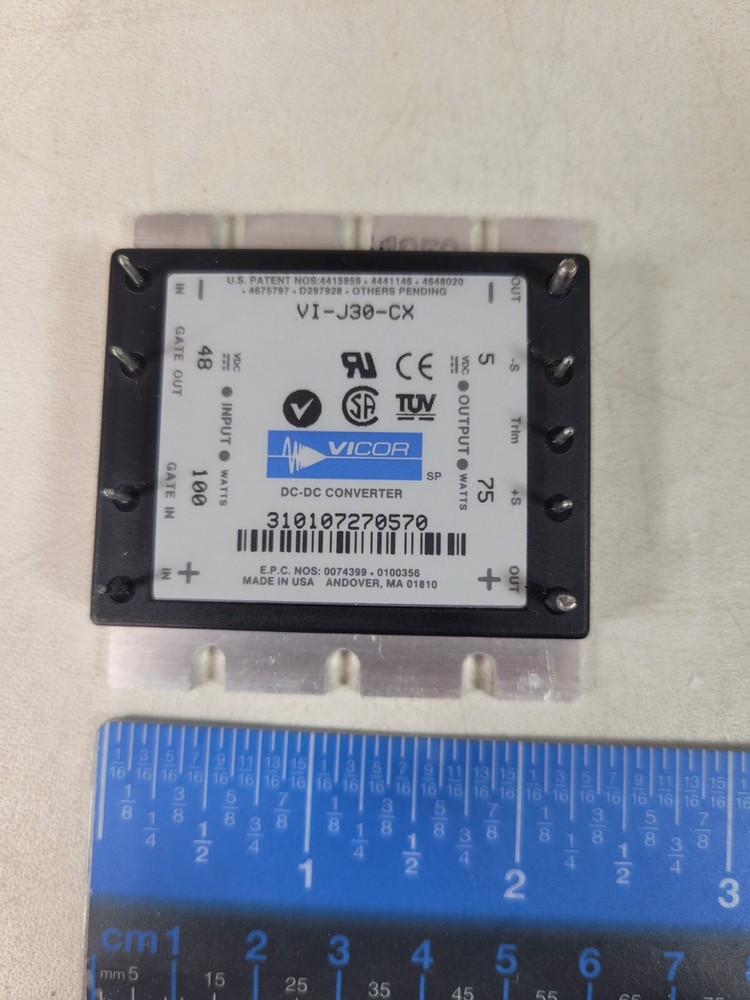 (1 NEW) Vicor VI-J30-CX DC-DC Converter INPUT 48VDC 100W OUTPUT 5VDC 75W