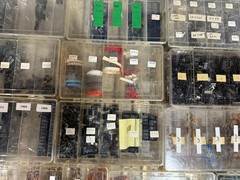 Lot of Assorted Electrical Components Parts Capacitors Transistors Resistors