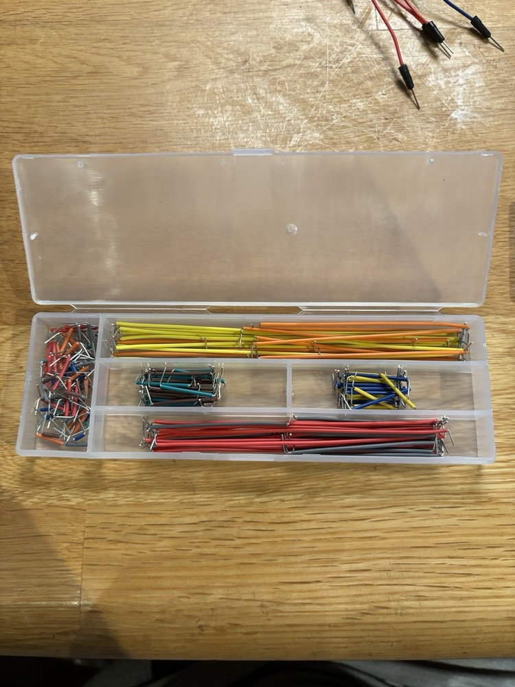 Breadboard Jumper Wire Kit Assorted Preformed PCB Prototype Wire Set Case