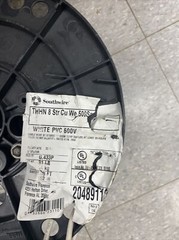 Southwire #8 THHN white STRANDE WIRE 100f (49B2)