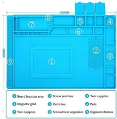 ESD ANTI STATIC MAT MAGNETIC FOR ELECTRICAL REPAIR SOLDER OPENING TOOL KIT PAD