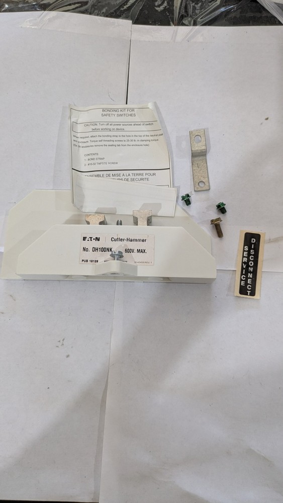 Eaton Cutler-Hammer DH100NK 600V Contactor 30-43455 REV.1 Industrial