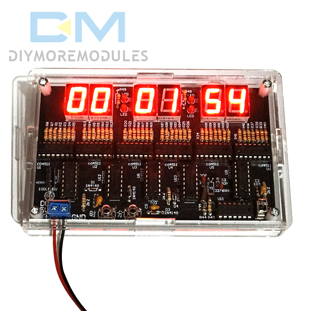 6bit Digital Circuit Clock DIY Electronic Kit Electronic Clock Teaching Practice