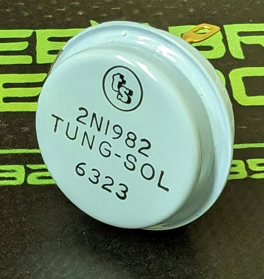 2N1982 – TUNG-SOL – 1963 BLUE TOP TRANSISTOR – NTE105