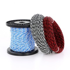 0.12mm²-2.5mm² PTFE Hi-temp Wire Twisted Pairs 2-core Cable Wire Multiple Colors