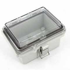 IP67 Waterproof Enclosure Electronic Case Clear Cover Hinged Lid Junction Box