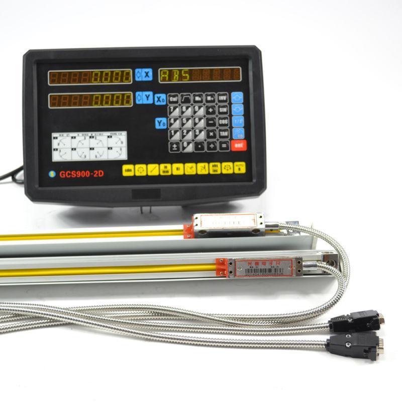 2 AXIS DIGITAL READOUT DRO FOR MILLING LATHE MACHINE WITH LINEAR ENCODER/SCALE