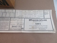 3M 5401 CABLE INSULATION 15 KV CLASS 110KV BIL Quick Splice Inline Splicing Kit