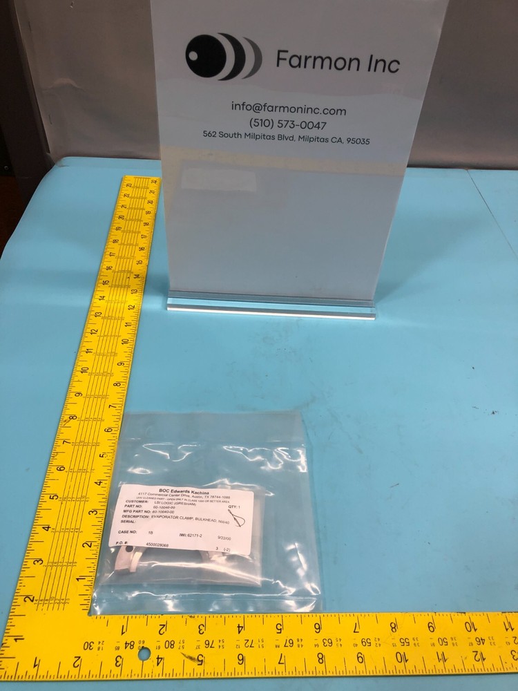 NOVELLUS 60-10040-00 CLAMP BULKHEAD NW40 AL, 160769