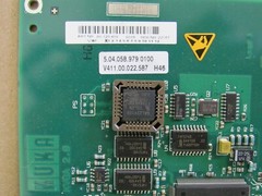 KUKA CIRCUIT BOARD 5.04.058.979/0100 V411.00.022.587 H46, FROM KUKA KR16