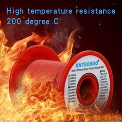 BNTECHGO 20 Gauge Silicone Wire Spool 100 Ft Red Flexible 20 AWG Stranded Tinned