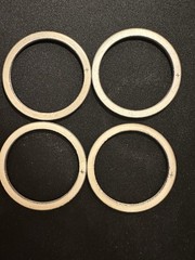 Piezo Ceramic Ring 60x50x2mm 1 MHz – Lot QTY 4 – Piezo Ceramic Ring 60x50x2mm