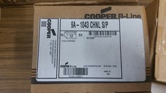 Cooper B-Line 9A-1043 Channel Splice Plate. Box of 12 with hardware.