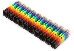 100 PCS Wire Markers – Color-Coded Plastic Number Labels for Easy Identification