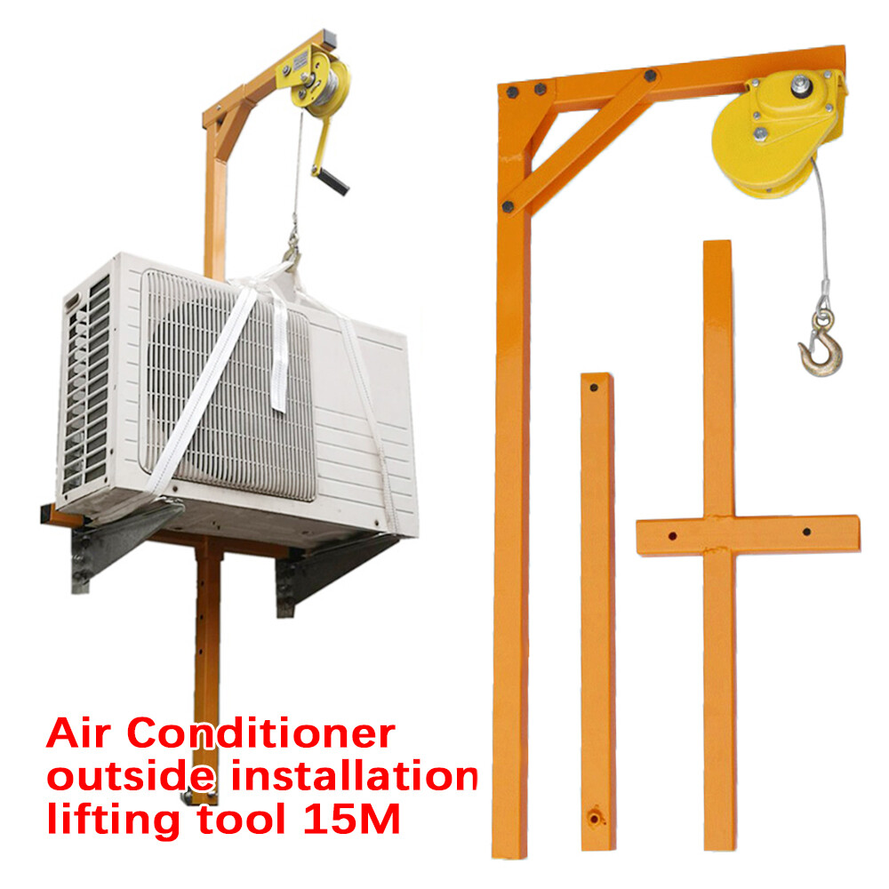 Air Conditioner Outside Installation Lifting Tool Crane Assembly Tool +15M Rope