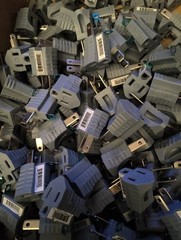 **50** CE 15 Amp 120 Volt Polarized Grounding Adapters Gray 50PCS