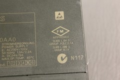 SIEMENS SIMATIC S7 6ES7 307-1EA00-0AA0 POWER SUPPLY MODULE