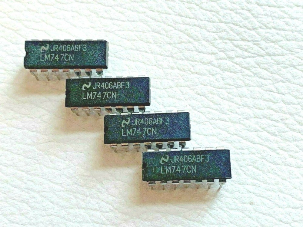 LOT OF 4 LM747CN Origin National Integrated Circl FREE Shipping within US