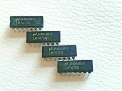LOT OF 4 LM747CN Origin National Integrated Circl FREE Shipping within US