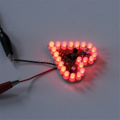 DIY Heart Shape Breathing Lamp Kit Love Shape Electronic Kit DC 4V-6V LED Module