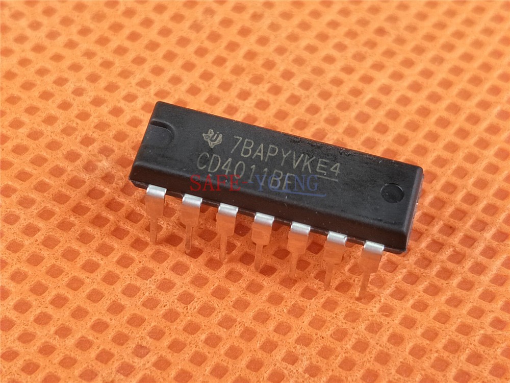 20pcs CD4011 4011 CD4011BE TI DIP-14 QUAD 2-INPUT NAND GATE IC NEW