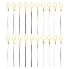 6 Inch Bare Copper Wire-Copper Grounding Lugs, 20 Pcs Copper Cables with Lug