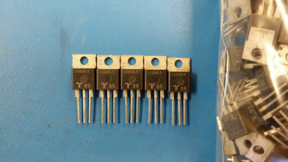 (10 PCS) L4006L5 TECCOR Thyristor TRIAC 400V 6A 3-Pin(3+Tab) TO-220AB Isolated
