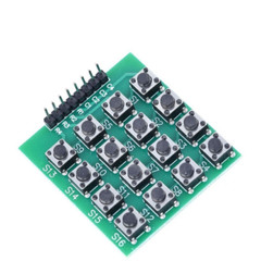8pin 4×4 Matrix 16 Keys Button Keypad Keyboard Breadboard Module MCU for Diy Kit