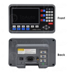 TOAUTO LCD Digital Readout 3 Axis DRO Display+3pc Linear Scale for Mill Lathe