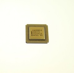 C80286-6 16-bit Intel Microprocessor CPU 68-pin Ceramic LCC Integrated Circuit