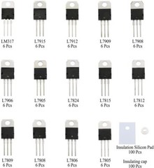 84Pcs 14 Value L7805-LM317 Voltage Regulator Transistor Assortment