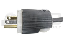 NEW HUBBELL HBL5266C STRAIGHT BLADE PLUG, W/ 5-15 LEVITON STRAIGHT BLADE CONNEC