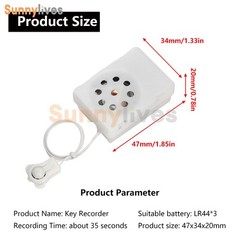 1-10PCS 35S Voice Recorder Box Sound Module Plush Toy Voice Message Recorder Box