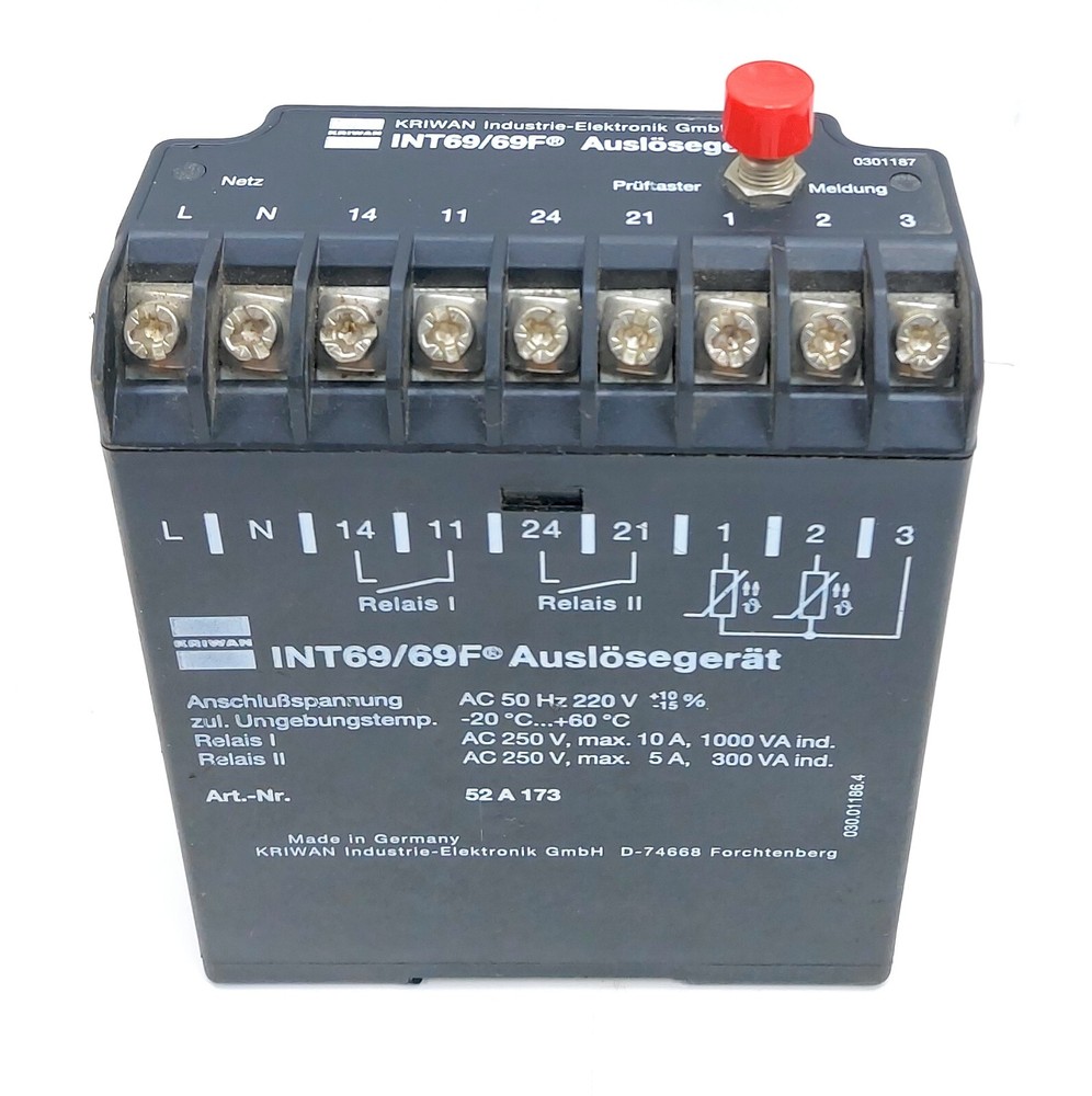 Kriwan Industrie INT69/69F Motor Protection