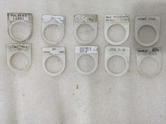 Lot of 10 Legend Plates Pulper Home Jog Manual Auto Industrial Electrical OEM