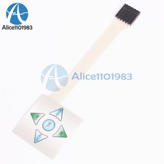 1×5 Matrix Array 5Key Membrane Switch Keypad Keyboard 1*5 Keys 40*40mm