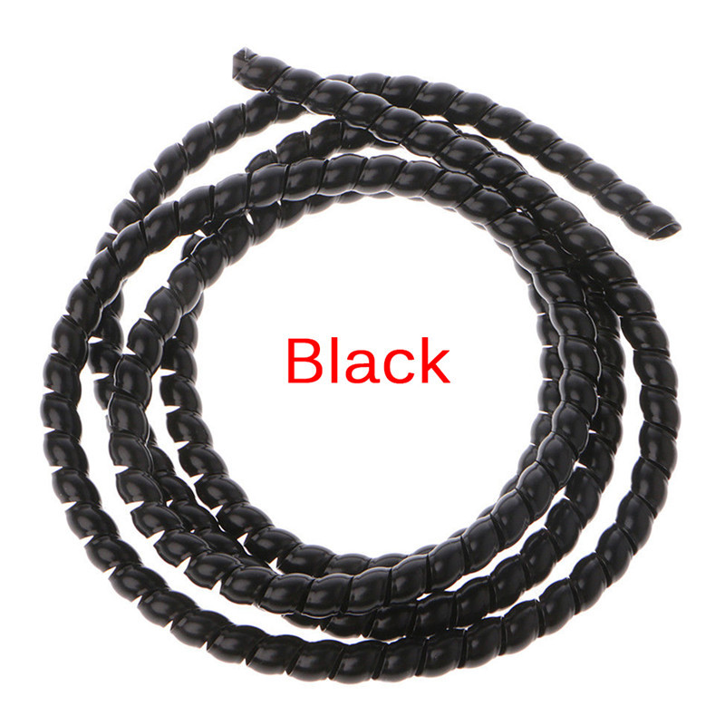 1m Spiral Wire Organizer Wrap Tube Flame retardant Cable Casing SleevYJUSH=t=