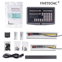 DRO 2 Axis with 2pcs 50-1020mm Linear Scale / Linear Encoder / Measuring Ruler