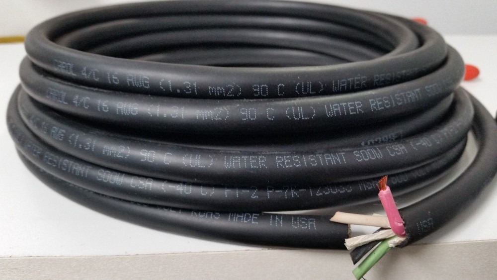 16/4 SOOW 16 AWG 36 FEET USA Portable Outdoor Indoor 600 V Flexible Wire Cable