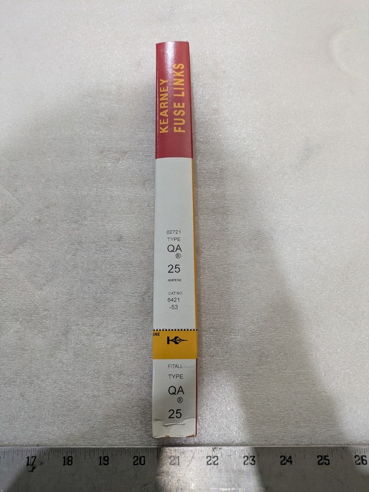 Kearney 6421-53 Fuse Link Type QA 25 Ampere Utility Distribution Electrical OEM