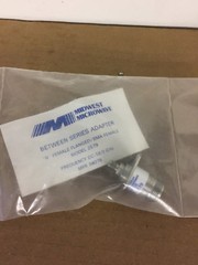 NEW MidWest Microwave Adaptor, Model 2579… “N” female flanged /SMA Female.
