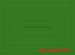 350uh Crystal Radio Spiral Coil Rectangular Printed Circuit Board-Green