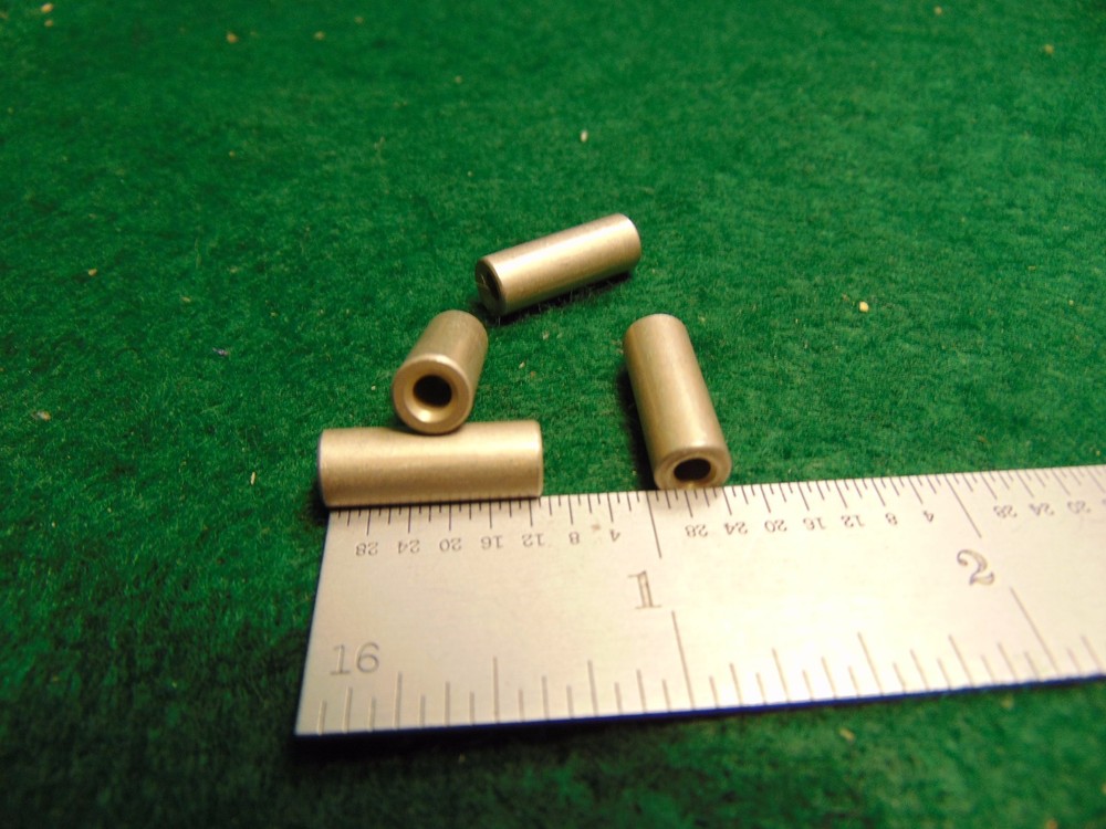 (8) HH Smith 9204 Round Alum. Unthreaded Spacer 1/4″Dx11/16″L #4 NOS