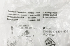 Lot of 2 New Rexroth R901017010 Cable Sockets 1834484058 / 2602622