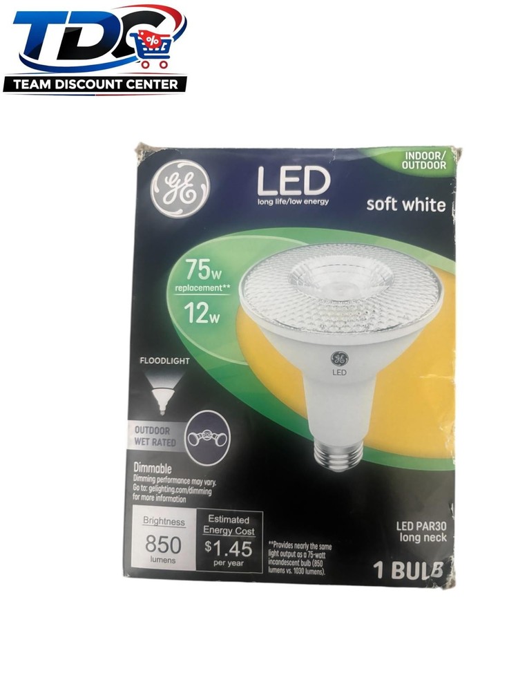 GE LED Flood Bulbs, Soft White, 75W-Open Box