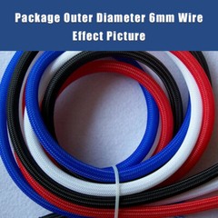 PET Expandable Braided Tube Harness Sheath Cable Wire Sleeving Dense 6mm Width
