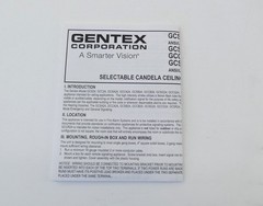 Gentex GCS24CR Ceiling-Mount Fire Alarm Strobe 24VDC Selectable Commander – N…