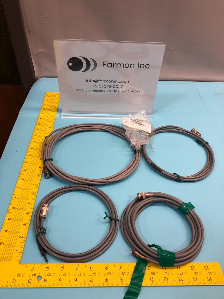 Qty of 4 pcs JIS C3501 Coaxial with BNC Male connector, different lenght, 191766